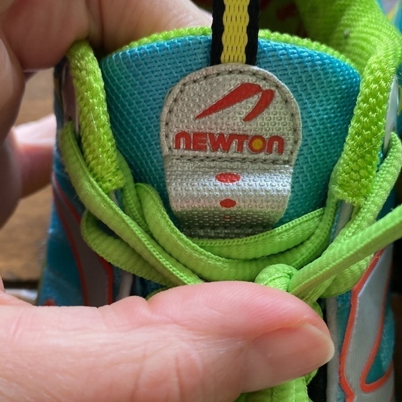 Newton Terra Momentum Running Blue Lime Women Training Sneakers Size 7 - Picture 9 of 13